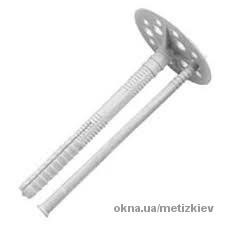 Дюбель для изоляции, полипропилен с пластиковым гвоздем